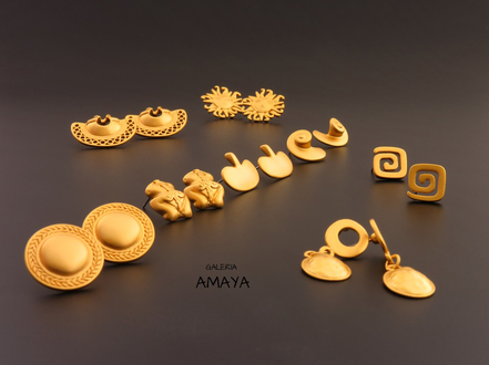London Jewellery Galeria AMAYA Pre-Columbian earrings 