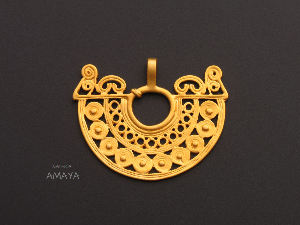 Pre-Columbian jewellery Pendant - By GaleriaAMAYA.com