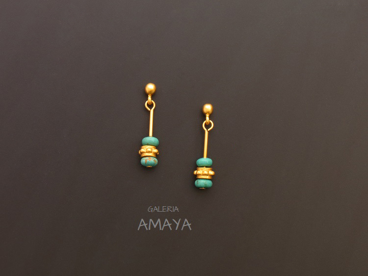 Pre-Columbian jewellery Purity earrings - By GaleriaAMAYA.com