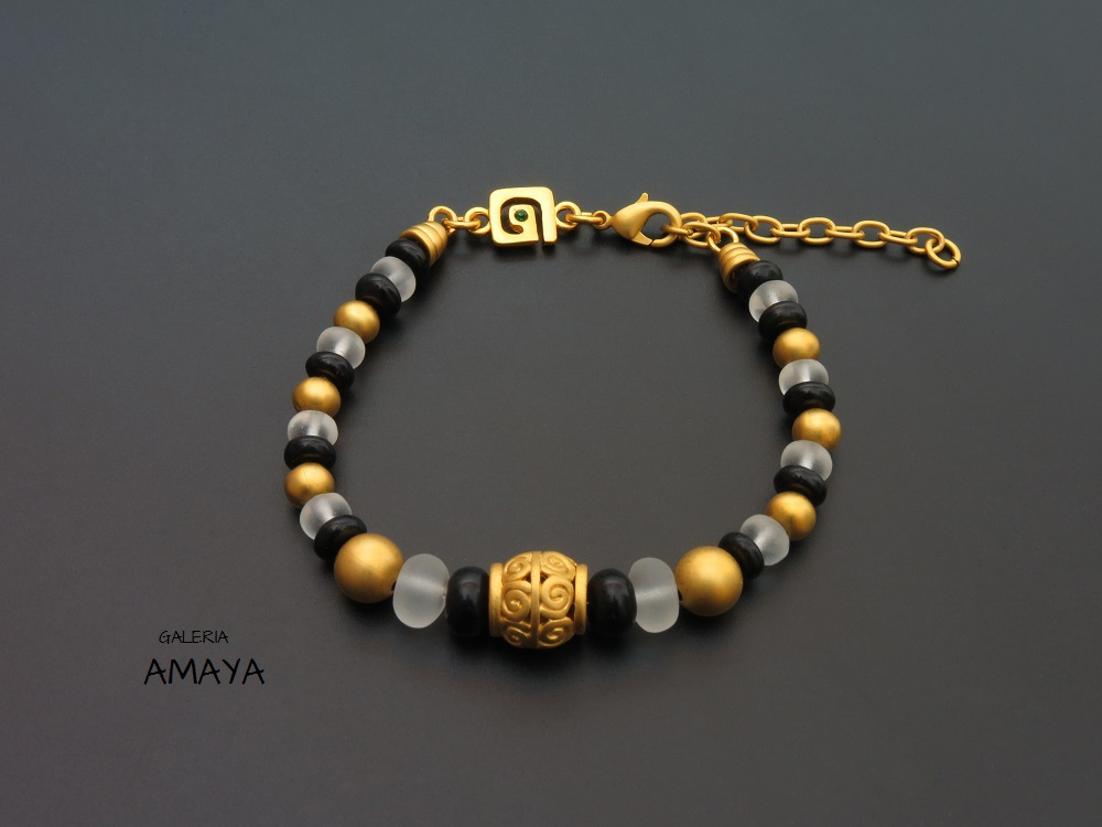 Pre-Columbian fashion jewellery bracelet - By GaleriaAMAYA.com