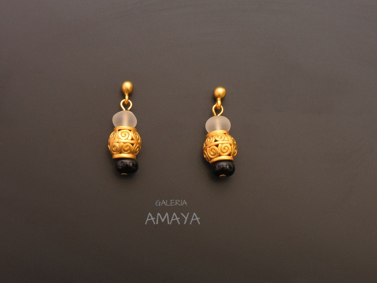 Pre-Columbian fashion jewellery earrings - By GaleriaAMAYA.com